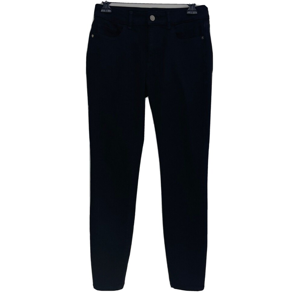 DL1961 Emma Riker Jeans Womens Sz 27 Instasculpt Black Stretch Denim Low Rise